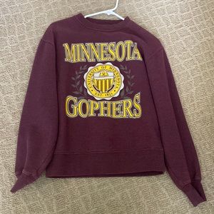 Thick warm University of Minnesota sweatshirt